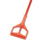 Impact Janitor Style Screw Clamp Mop Handle, Fiberglass, 64", Safety Orange (IMP94) View Product Image