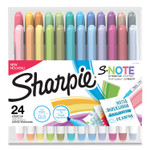 Sharpie S-Note Creative Markers, Assorted Ink Colors, Chisel Tip, Assorted Barrel Colors, 24/Pack (SAN2117330) View Product Image