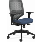 Solve Series Reactiv Back Task Chair, Supports Up To 300 Lb, 18" To 23" Seat Height, Midnight Seat, Charcoal Back, Black Base (HONSVR1ACLC90TK)