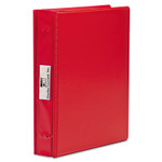 Charles Leonard VariCap Expandable Binder, 2 Posts, 6" Capacity, 11 x 8.5, Red