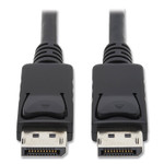 Tripp Lite by Eaton DisplayPort to DisplayPort Cable 4K with Latches, 10 ft, Black
