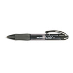 AbilityOne 7520015882363 SKILCRAFT Bio-Write Gel Pen, Retractable, Medium 0.7 mm, Black Ink, Translucent Black Barrel, Dozen (NSN5882363) View Product Image