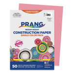 Prang SunWorks Construction Paper, 50 lb Text Weight, 9 x 12, Pink, 50/Pack (PAC7003) View Product Image