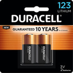 Duracell U.S.A. Photo Batteries, Lithium, 3 Volt, 2/PK, Black/Gold (DURDL123AB2)