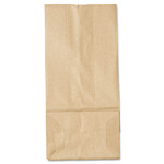 General Grocery Paper Bags, 35 lb Capacity, #5, 5.25" x 3.44" x 10.94", Kraft, 500 Bags (BAGGK5500) View Product Image