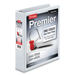 Cardinal Premier Easy Open ClearVue Locking Slant-D Ring Binder, 3 Rings, 1.5" Capacity, 11 x 8.5, White (CRD10310) View Product Image