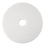 3M Low-Speed Super Polishing Floor Pads 4100, 17" Diameter, White, 5/Carton (MMM08481) View Product Image