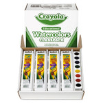 Crayola Watercolors, 8 Assorted Colors, Palette Tray, 36/Carton (CYO538101) View Product Image