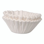 BUNN Commercial Coffee Filters, 10 gal Urn Style, Flat Bottom, 25/Cluster, 10 Clusters/Carton