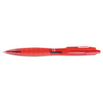 AbilityOne 7520016451149 SKILCRAFT VISTA Ballpoint Pen, Retractable, Bold 1.4 mm, Red Ink, Translucent Red Barrel, Dozen (NSN6451149) View Product Image