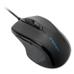 Kensington Pro Fit Wired Mid-Size Mouse, USB 2.0, Right Hand Use, Black