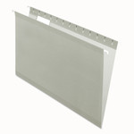 Pendaflex Colored Reinforced Hanging Folders, Legal Size, 1/5-Cut Tabs, Gray, 25/Box (PFX415315GRA) View Product Image