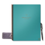 Rocketbook Fusion Smart Notebook, Seven Assorted Page Formats, Teal Cover, (21) 11 x 8.5 Sheets RKBFLRCCCEFR