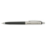 AbilityOne 7520016558004, SKILCRAFT Stainless Elite Mechanical Pencil, 0.5 mm, F (#2.5), Black Lead, Black/Silver Barrel, 3/Pack