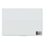 U Brands Magnetic Glass Dry Erase Board Value Pack, 72" x 48" (Actual Size: 70" x 47"), Frosted White Surface