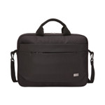 Case Logic Advantage Laptop Attache, Fits Devices Up to 15.6", Polyester, 16.1 x 2.8 x 13.8, Black