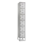Safco Box Locker, 12w x 18d x 78h, Two-Tone Gray Product Image 