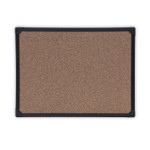 Universal Tech Cork Board, 24 x 18, Brown Surface, Black Aluminum Frame (UNV43021) View Product Image