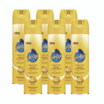Pledge Furniture Polish, Lemon, 9.7 oz Aerosol Spray, 6/Carton