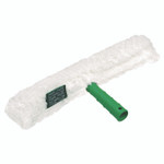 Unger Original Strip Washer with Green Nylon Handle, White Cloth Sleeve, 18" Wide Blade