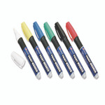 AbilityOne 7520012074167, SKILCRAFT Paint Marker, Ergonomic Rubber Grip, Medium Bullet Tip, Assorted Colors, 6/Set