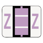 Smead A-Z Color-Coded End Tab Filing Labels, Z, 1 x 1.25, White, 500/Roll (SMD67096) View Product Image