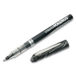 AbilityOne 7520014612664 SKILCRAFT Liquid Magnus Hybrid Gel Pen, Stick, Fine 0.7 mm, Black Ink, Clear/Black Barrel, Dozen (NSN4612664) View Product Image