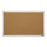 AbilityOne 7195015679517, SKILCRAFT Cubicle Cork Board, 21.5" x 32", Tan Surface, Satin Aluminum Frame