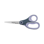 Westcott Non-Stick Titanium Bonded Scissors, 8" Long, 3.25" Cut Length, Gray/Purple Straight Handle (ACM14910) View Product Image