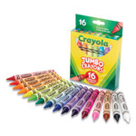 Crayola Jumbo Crayons, Assorted, 16/Box (CYO520390) View Product Image