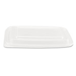 Genpak Microwave Safe Container Lid, Fits 24-32 oz, Rectangular, Clear, Plastic, 75/Bag, 4 Bags/Carton (GNPFPR932) View Product Image