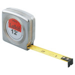 45874 1/2"X12' Yellow Mezurall W/Chrome Ca (182-W9212)
