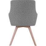 Lorell Guest Chair, Fabric, 25-1/8"x24-3/4"x35", Gray Flannel (LLR68560) View Product Image
