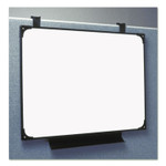 AbilityOne 7520014545704 SKILCRAFT Dry Erase Marker Board Cubie, 29 x 38.5, Melamine White Surface, Black Frame (NSN4545704) View Product Image