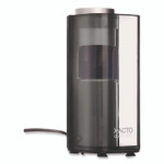 X-ACTO Model 1612 Quiet Pro Electric Pencil Sharpener, AC-Powered, 3 x 5 x 9, Black/Silver/Smoke