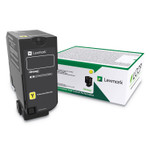 Lexmark 74C0HYG High-Yield Toner, 12,000 Page-Yield, Yellow