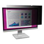 3M High Clarity Privacy Filter for 24" Widescreen Flat Panel Monitor, 16:10 Aspect Ratio (MMMHC240W1B) View Product Image