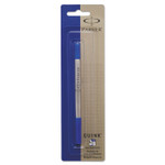 Parker Refill for Parker Roller Ball Pens, Medium Conical Tip, Blue Ink