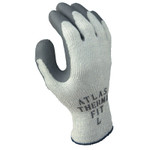 SHOWA Atlas Therma-Fit 451 Latex Coated Gloves, Medium, Gray/Light Gray View Product Image