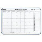 AbilityOne 7520014845263 SKILCRAFT Quartet Cubicle Calendar Board, One Month, 24 x 36, White Surface, Aluminum Frame (NSN4845263) View Product Image