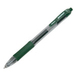 AbilityOne 7520016826563 SKILCRAFT Zebra Gel Pen, Retractable, Medium 0.7 mm, Green Ink, Green/Clear Barrel, Dozen (NSN6826563) View Product Image