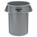 Newell Brands Brute Round Container  44 Gal  Polyethylene  Gray (640-FG264360GRAY)