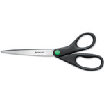 Westcott KleenEarth Scissors, 9" Long, 3.75" Cut Length, Black Straight Handle (ACM13138) View Product Image