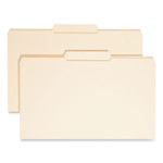 Smead Reinforced Tab Manila File Folders, 1/3-Cut Tabs: Center Position, Legal Size, 0.75" Expansion, 11-pt Manila, 100/Box (SMD15336) View Product Image