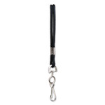 SICURIX Rope Lanyard, Metal Hook Fastener, 36" Long, Nylon, Black