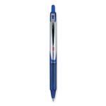 Pilot VBall RT Liquid Ink Roller Ball Pen, Retractable, Fine 0.7 mm, Blue Ink, Blue/White Barrel (PIL26207) View Product Image