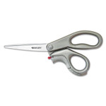 Westcott E-Z Open Box Opener Stainless Steel Shears, 8" Long, 3.25" Cut Length, Offset Gray Handle