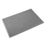 Crown Ribbed Vinyl Anti-Fatigue Mat, 24 x 36, Gray