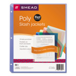 Smead Organized Up Poly Slash Jackets, 2-Sections, Letter Size, Assorted Colors, 5/Pack (SMD89505) View Product Image