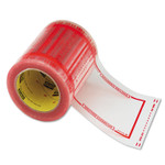 Scotch Pouch Tape, 3" Core, 5" x 6", Transparent, Orange Border (MMM82405) View Product Image
